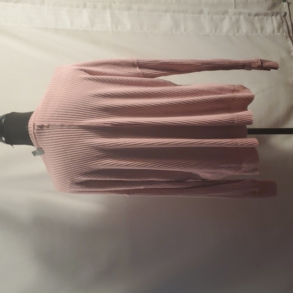Wild Fable Pink pull over long sleeve Waffle shirt Size Small New - Picture 4 of 13